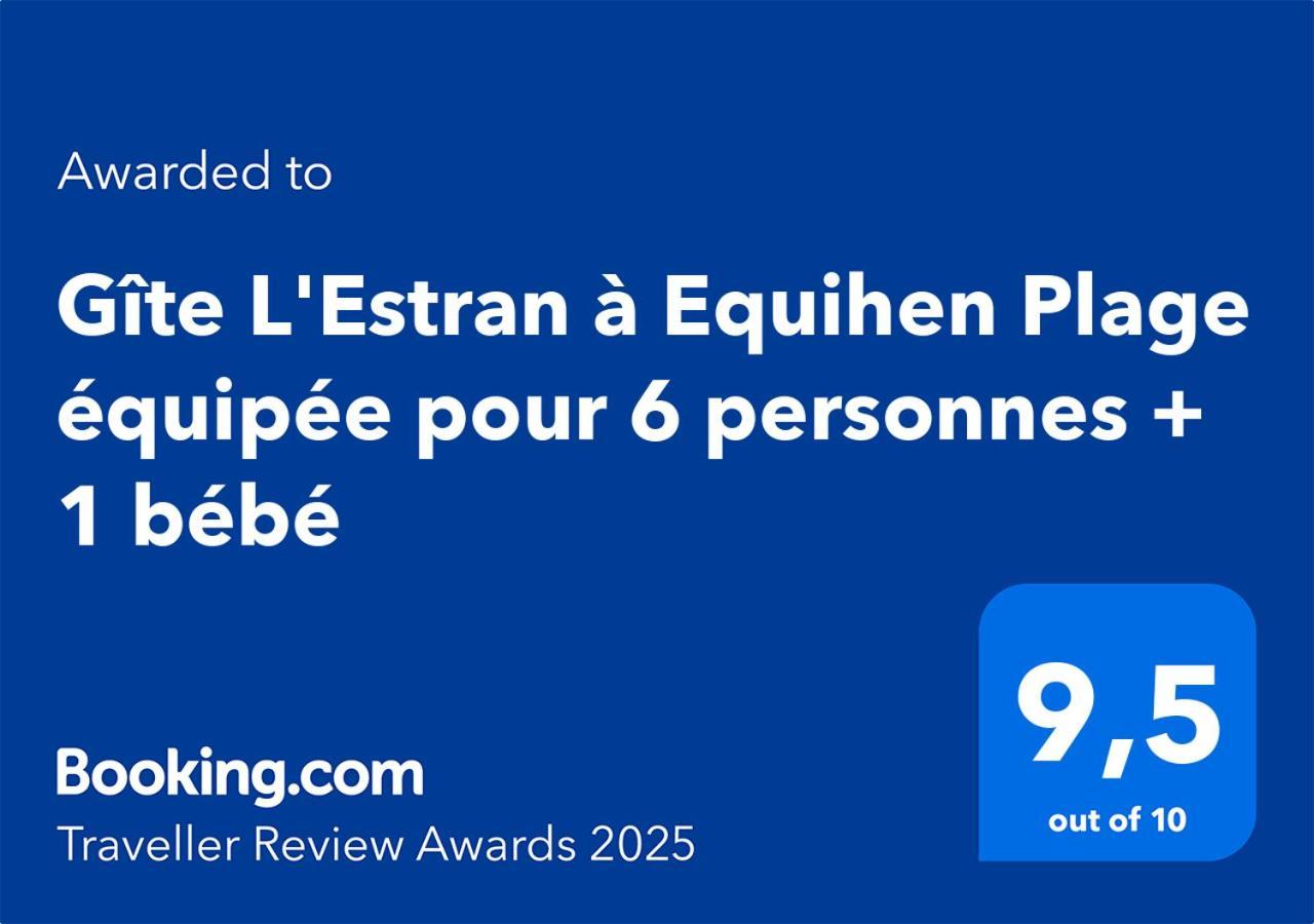 Gite L'Estran A Equihen Plage Equipee Pour 6 Personnes + 1 Bebe Équihen-Plage Exterior foto